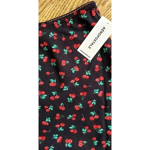 Aeropostale black cherry mini skirt nylon new with tags lots of stretch size XL - Picture 2 of 5